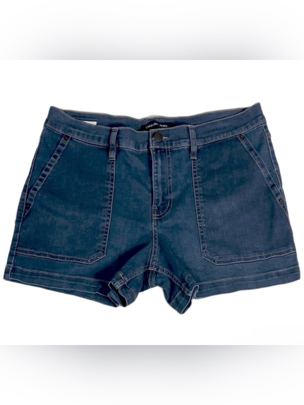 Calvin Klein Jeans Repreve Women’s Navy Denim  Shorts Size 30